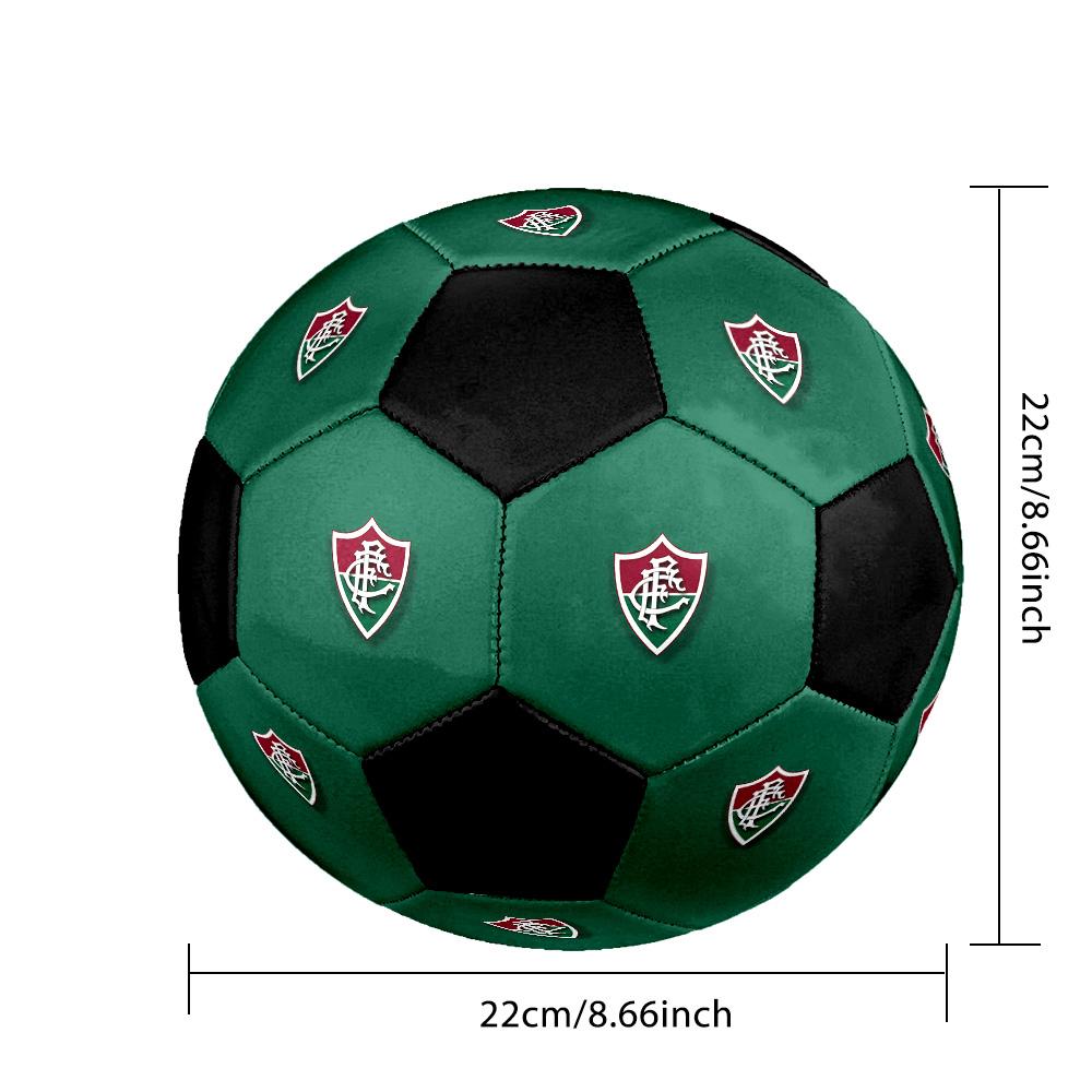 Fluminense FC Soccer Ball Colorful All Ages Machine Stitched PVC Competition Ready Durable High-Bounce.SIZE5