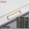 128mm Good Quality Die Casting Brushed Polished BrushedBrass Modern Design Luxury Kitchen Cupboard Cabinet Door Handle