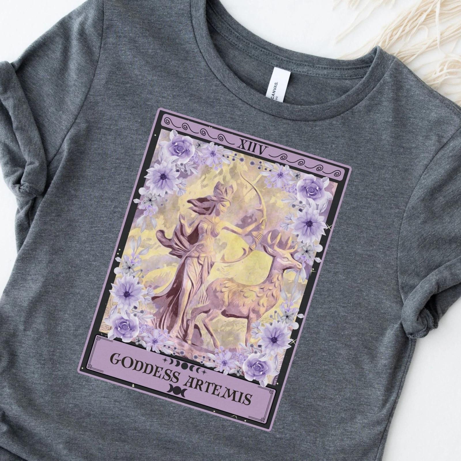 Goddess Artemis Tarot Card Shirt 2XL