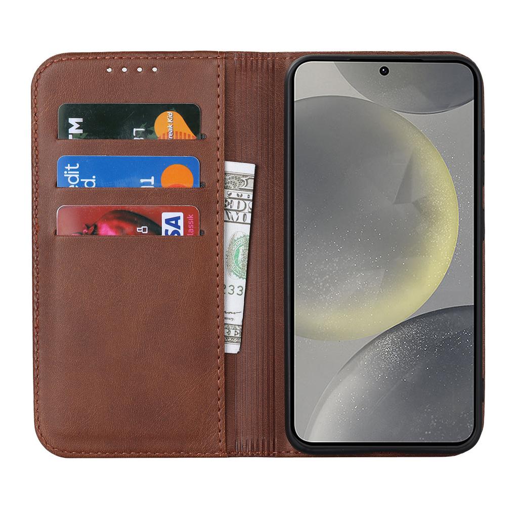 For Samsung Galaxy S24 Wallet Leather Case Magnetic Closing Phone Cover