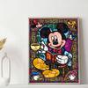 DIY Diamond Painting Mickey Drinking Coffee Cross Stitch Kit Mosaic Art Diamond Painting Full Circle Diamond Home Decoration