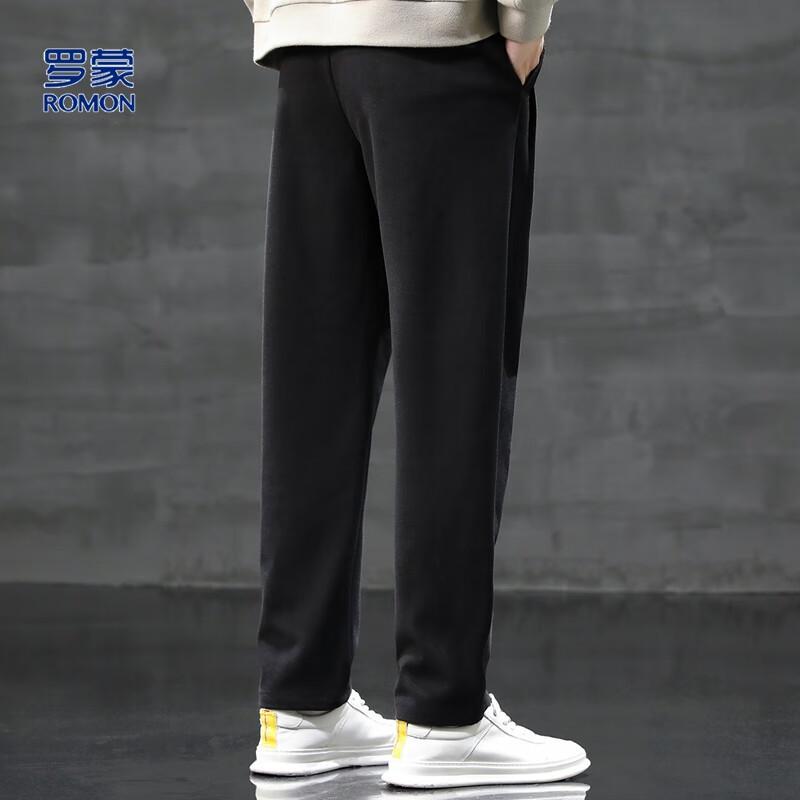 Men's Corduroy Elastic Waist Straight-Leg Casual Pants
