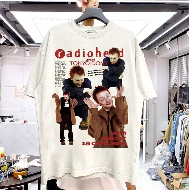 

Radiohead Band Graphic Short Sleeve White Unisex Tshirt Reprint S5XL Unisex T-Shirt S