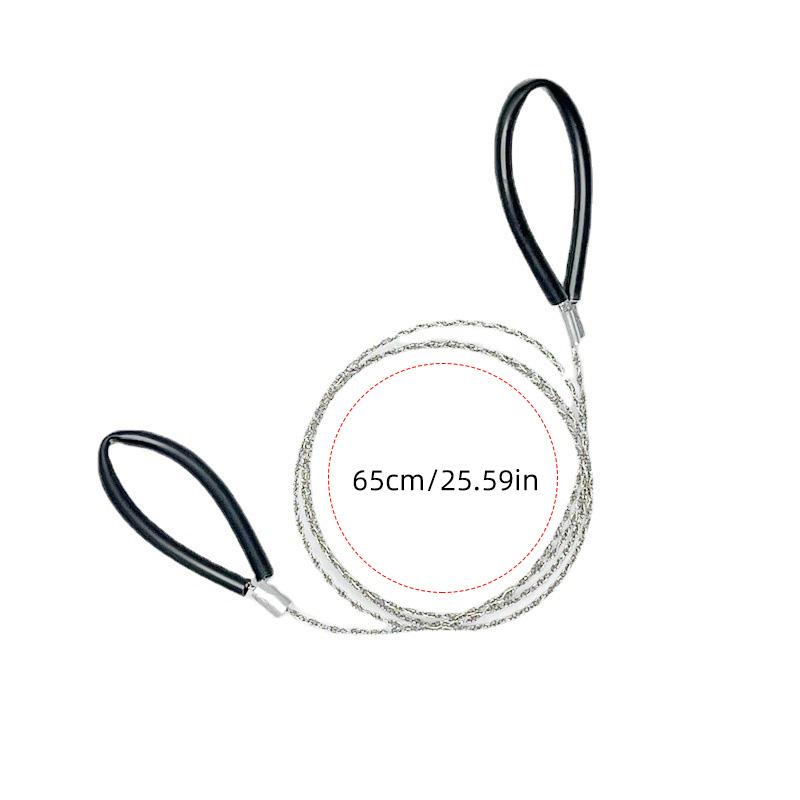 EDC Comfortable Grip Outdoor Survival Tools Portable Stainless Four-strand Reinforced Steel Wire Saw Tree Artifact Outdoor Survival Tools