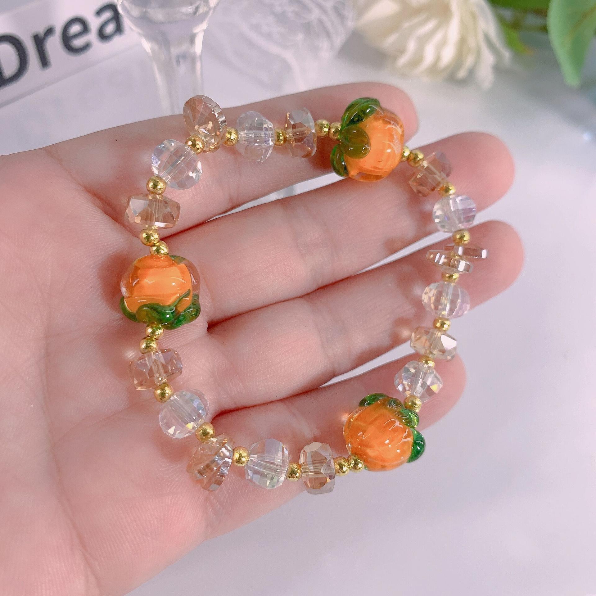 JYL TS Bracelet  Titanium Steel Gradient Style Enhances Fashion & Luck persimmon razzle dazzle роуз