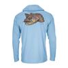 Mens Womens Quick-Dry UV Protection Hooded Fishing Shirt Long Sleeve Breathable Outdoor Performance Top