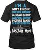 Baseball Mom Mother Funny Baseball Cute T-Shirt Made In the USA Size S To 5XL