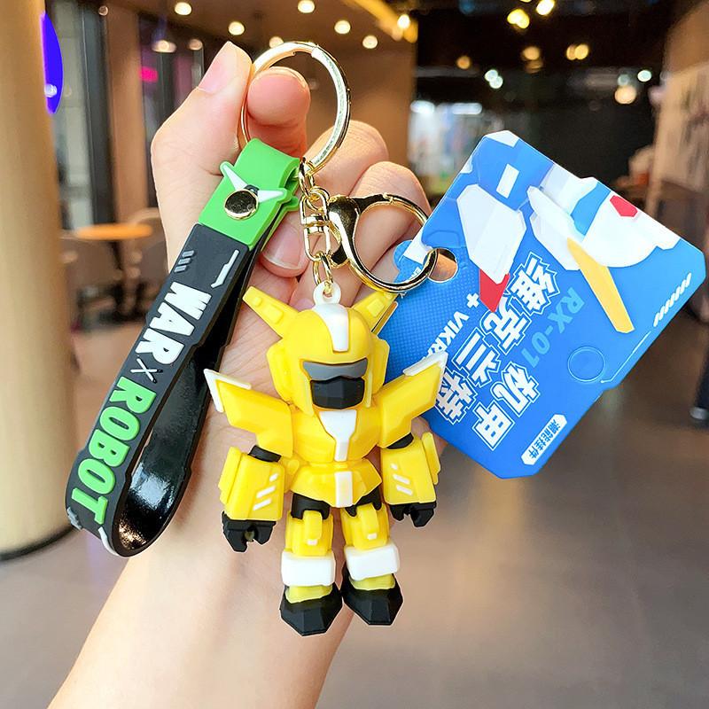 Cartoon Robot Playful Mech Warrior Keychain Cute And Colorful Bag Accessory Gifting For