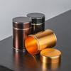 Simple Alloy Tea Caddy Metal Portable Travel Storage Jar Sealed Storage Bottle Coffee Food Container Grain Jar Kitchen Utensils