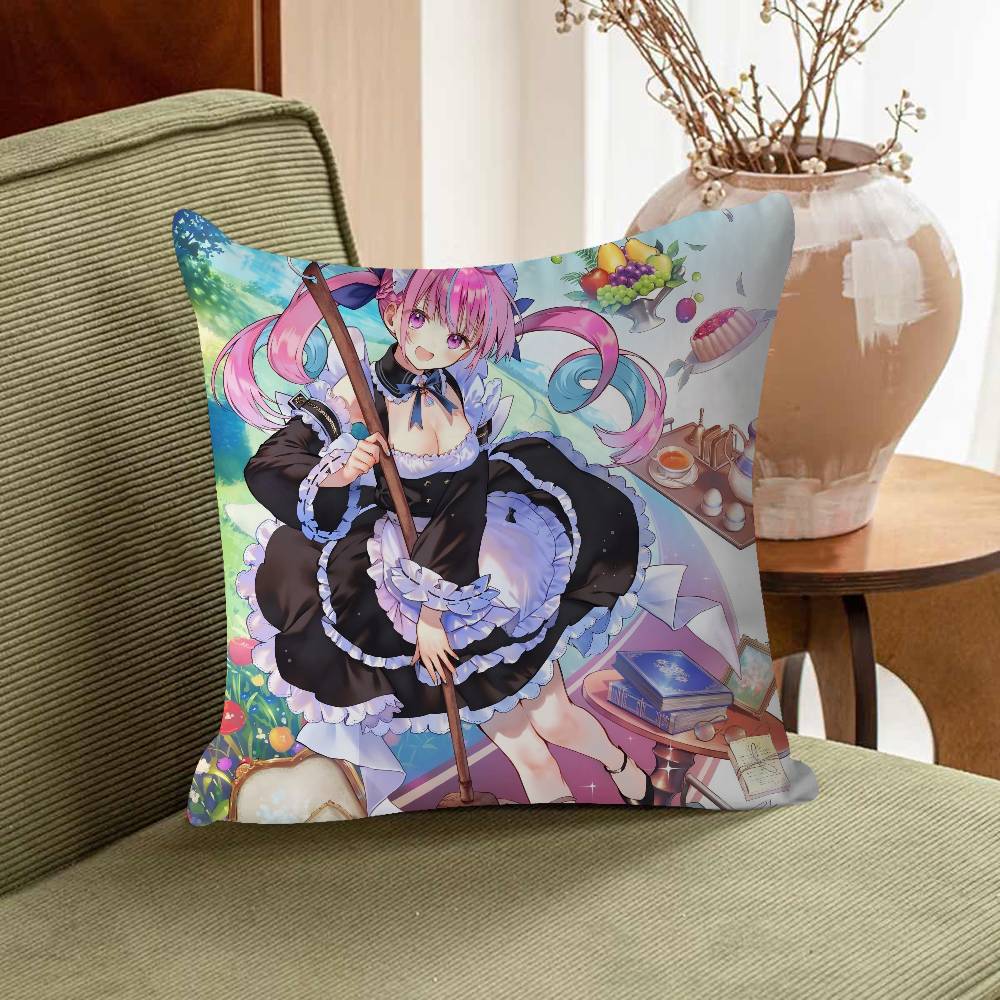 

M-Minato Aqua Cartoon Animation Pillowcase Toon Gift Cushion Cover Bedroom Home Sofa Chair Seat Decor Pillow Case 16x16Inch