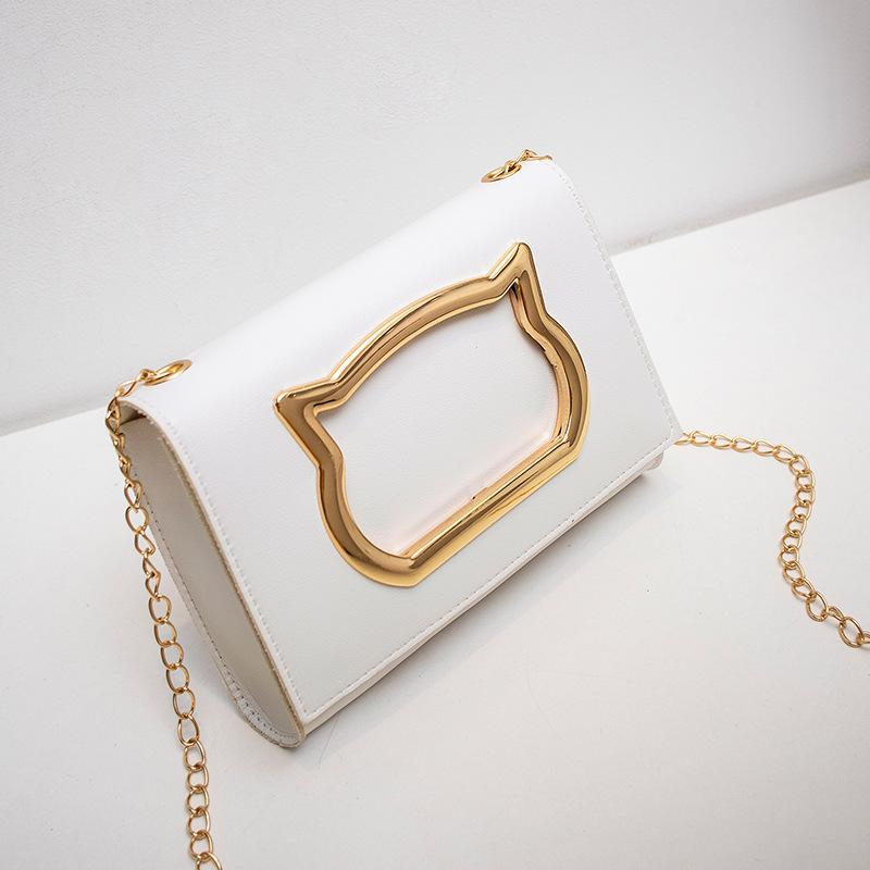 

New women s bag casual small square bag shoulder messenger bag small fresh chain mobile phone bag pu small bag белый