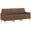 VidaXL 3-seater Sofa Brown 180 Cm Fabric, Sofa, Living Room Sofa, Three-seater Sofa, Upholstered Sofa, Seats of 359102