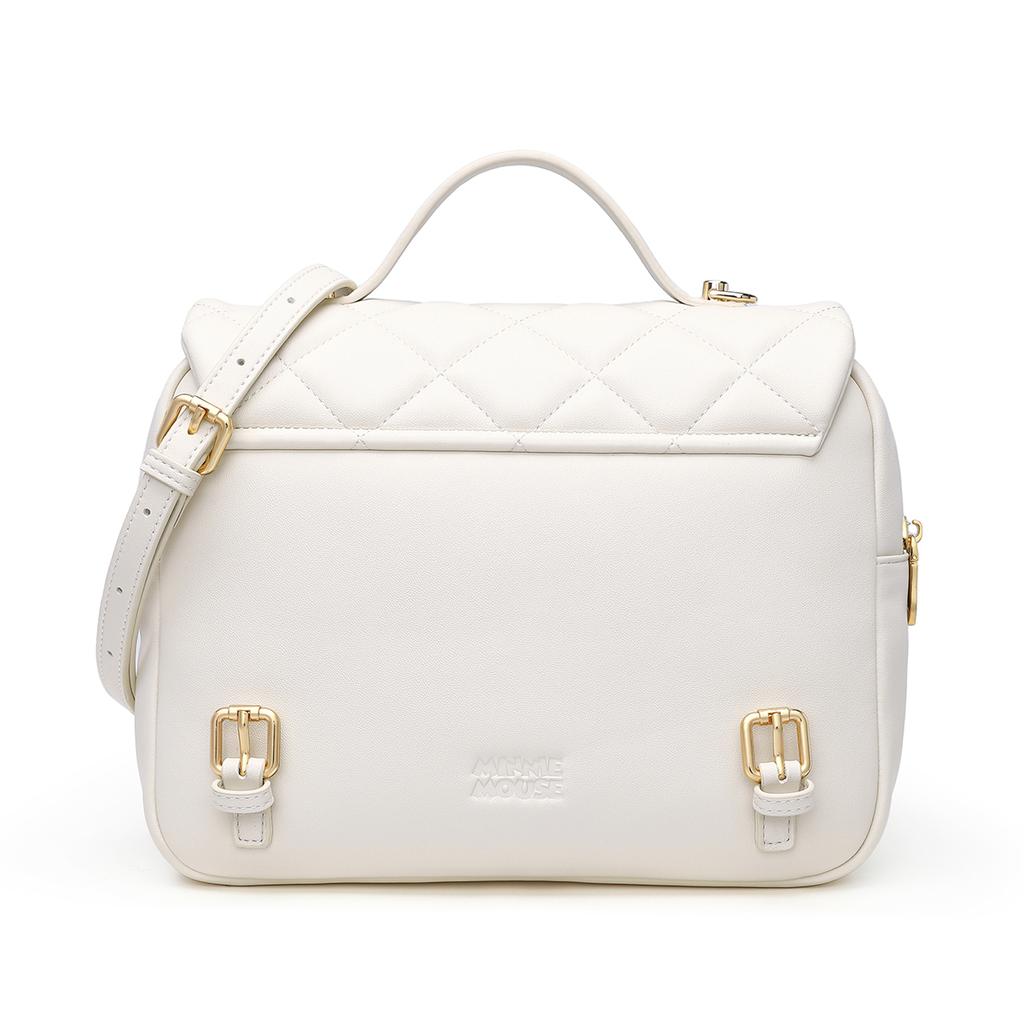 New Disney PU Handbag, Shoulder Bag, Shoulder Bag Regular Women's Ecru/Black DHF41410-A