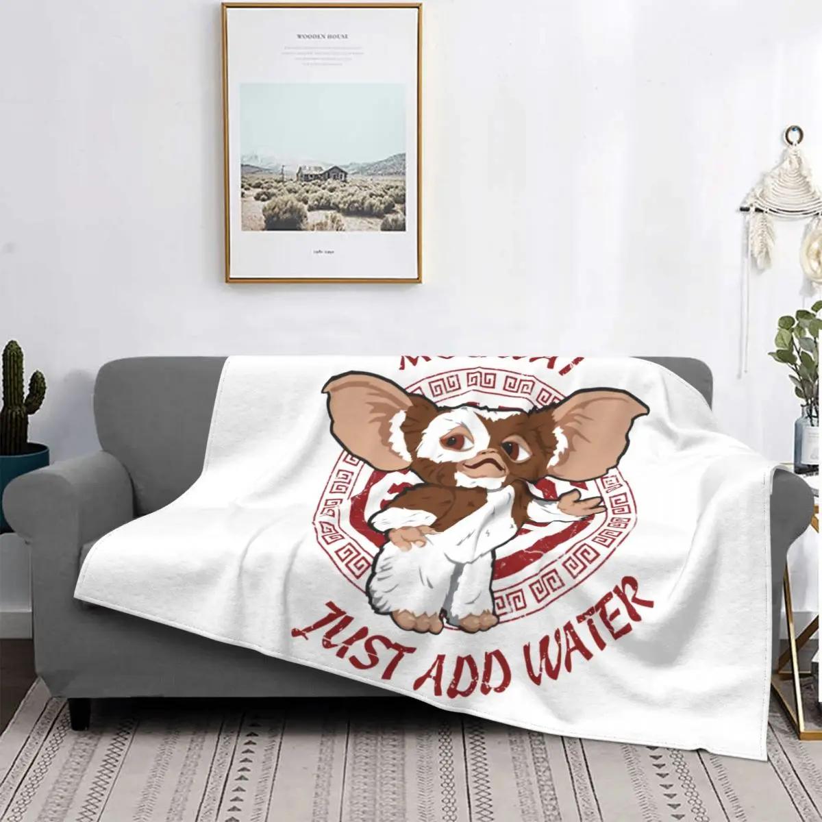 Gizmo Blanket Monster Gremlin 80s Christmas Movie Flannel Vintage Breathable Throw Blanket for Coverlet Spring/Autumn 100x150cm