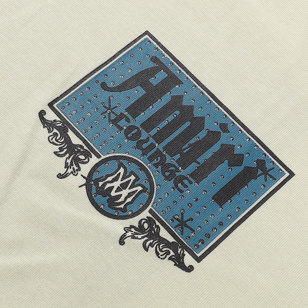 732 Amiri 2025 Sommar Ny Herr- och Dam Lös Högkvalitativ Bomull Plus Size T-shirt Par T-shirt