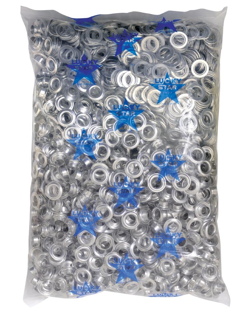 Ichinen Access FAMILY TOOL 12mm 1000 Polyethylene Bag Double-Sided Eyelets, (#28), Aluminum, 51307, Pairs,