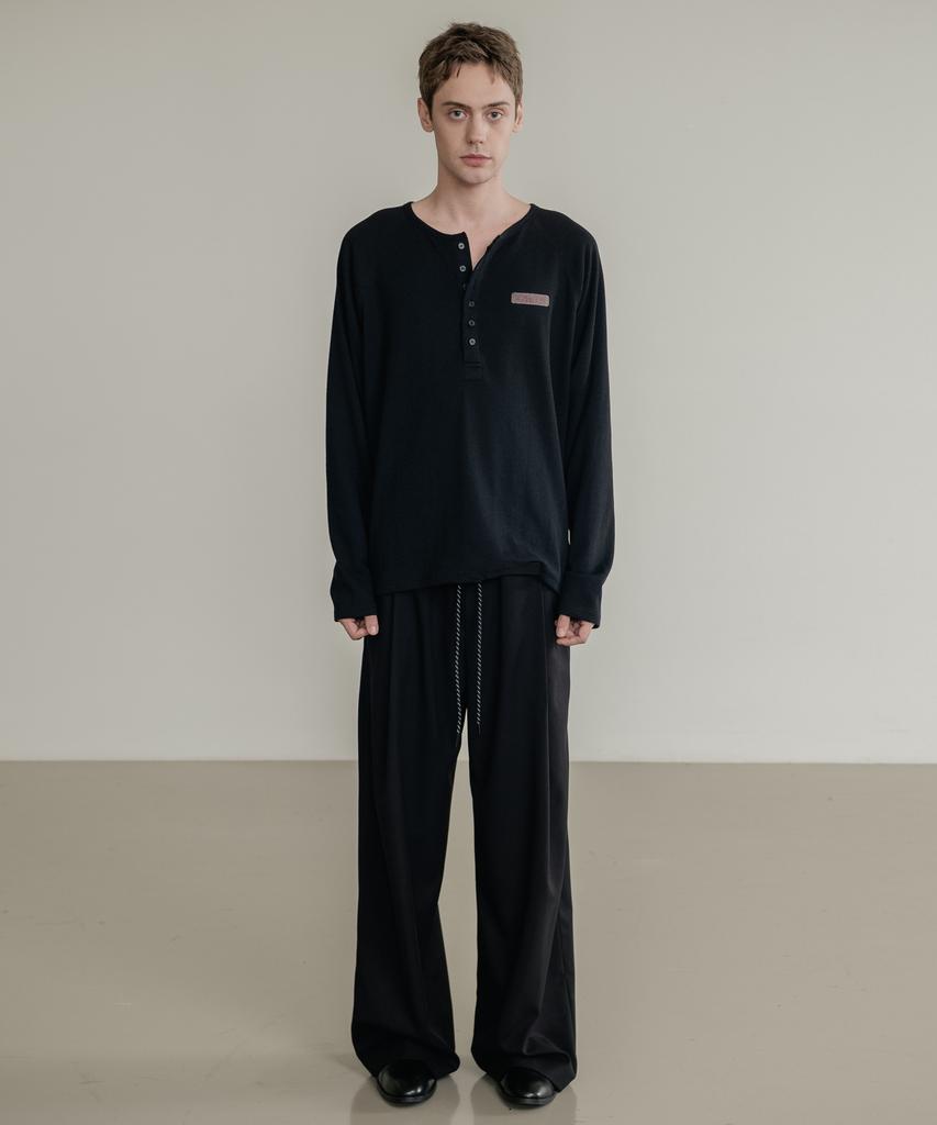 SSIN AND LEE Low Loop Banding Slacks Black
