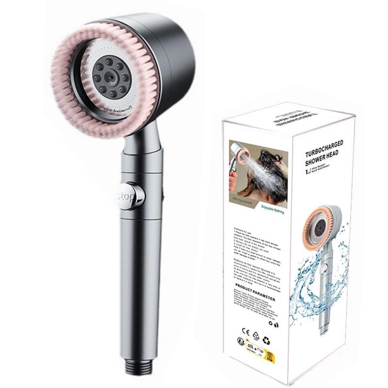 Powerful Pressurized Handheld Lotus Showerhead with Filter