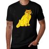 Abbas Gelbe Katze T-Shirt Arbeitsdienst Freizeit T-Shirt
