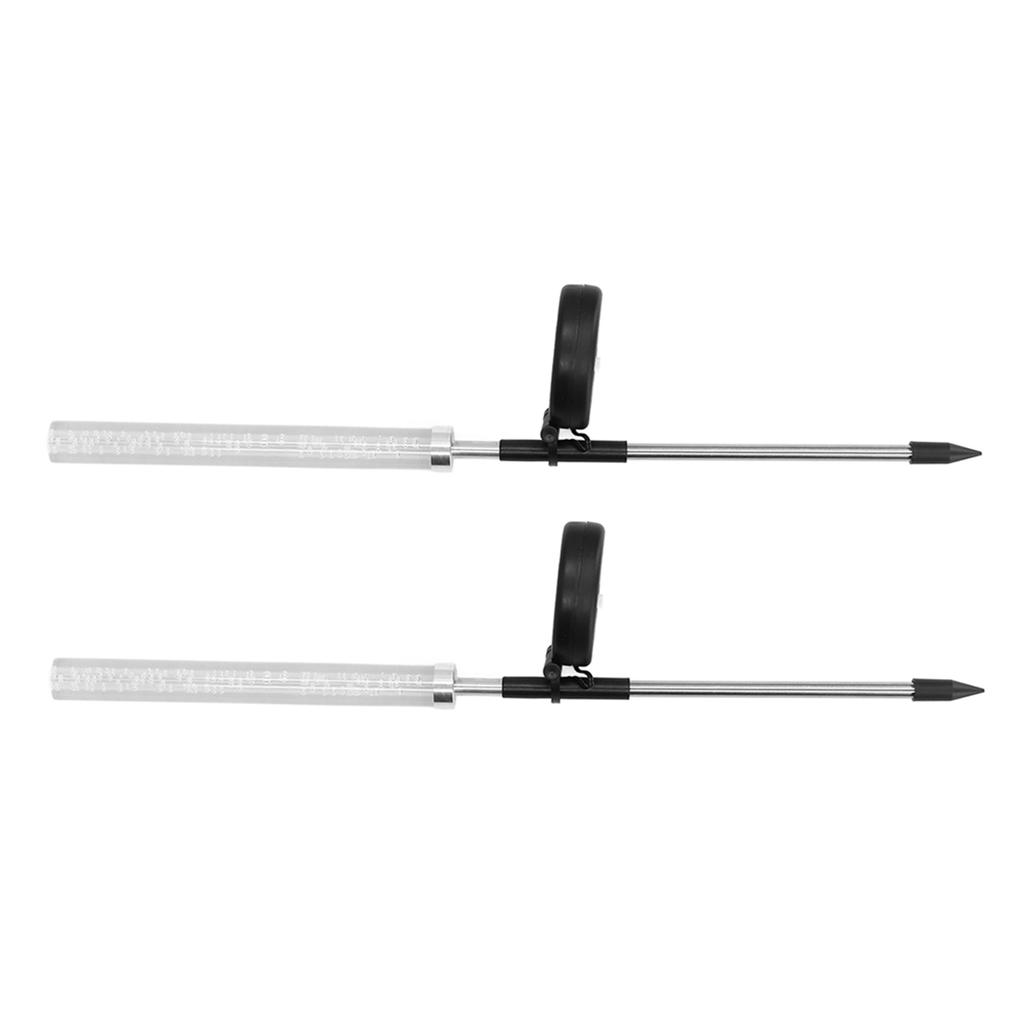 2pcs Solar Landscape Light Colorful Gradient Waterproof Decorative Outdoor Bubble Stick Lamp for Garden Lawn Courtyard