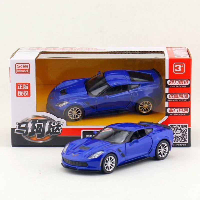 Alloy Car Model Chevrolet Corvette C7 Collectors Edition With Inertia Control For Car Enthusiasts