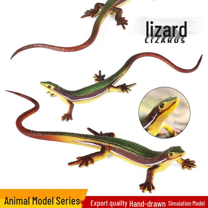 Montessori Reptile Educational Toy: Realistic Monitor Lizard Model Ornament