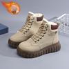 Thick-fur-lined High-top Boots, Versatile Cotton Shoes, Short Boots, Casual Snow Boots, Women's Shoes