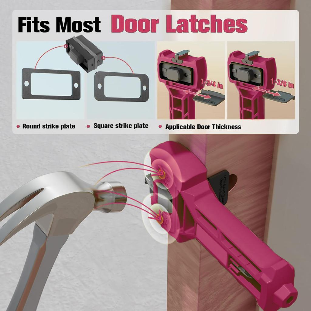 Remove Material Accurate Scoring and Chiseling Door Installation Kit Portable Ball Lock Hole Opener+Door Latch Installation Kit