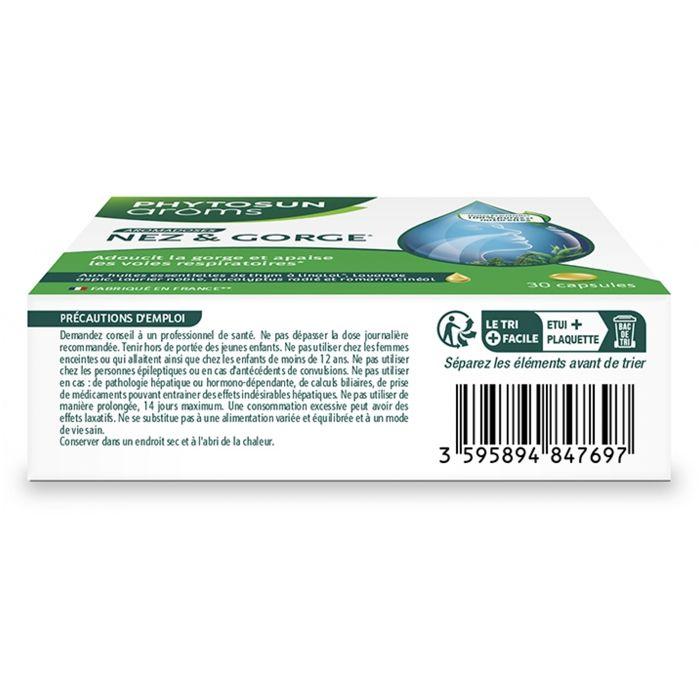 Phytosun Arôms Ademhaling Neus en Keel 30 capsules