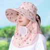 Summer Sun Protection Cap With Wide Brim And Breathable Cotton Fabric For Outdoor Activities