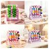 Thread Rack for Embroidery Rotating Sewing Organizer, 60 Spools Capacity 360 Degree Swivel Organizing Tool Quilting Storage Rack, Holder Room