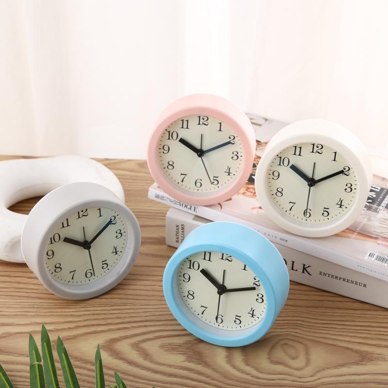 Creative circular timing multifunctional plastic quartz digital student bedroom desktop alarm table