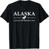 Souvenir d'Alaska Souvenir Terre du Soleil de Minuit avec Élan T-shirt