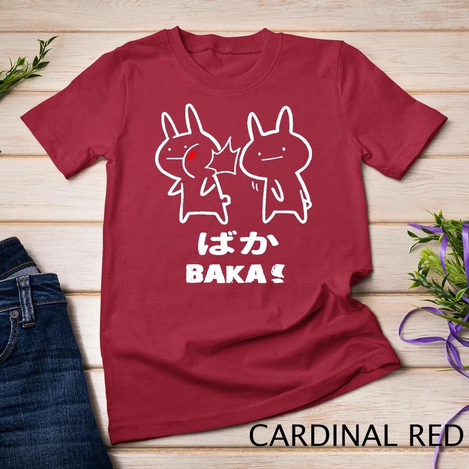 Funny Anime Japan Baka Rabbit Baka Japanese Anime Lover T-Shirt Unisex T-shirt 2 S