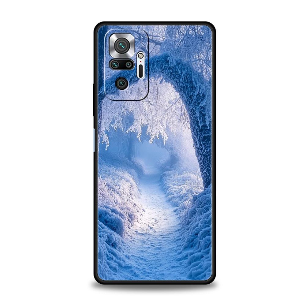 Landscape Winter Light Snow Phone Case For Xiaomi Redmi Note 14 13 12 Pro Plus 5G 9S 9 10 11 4G 14C 13C 12C 10C 9C 9A Soft Cover
