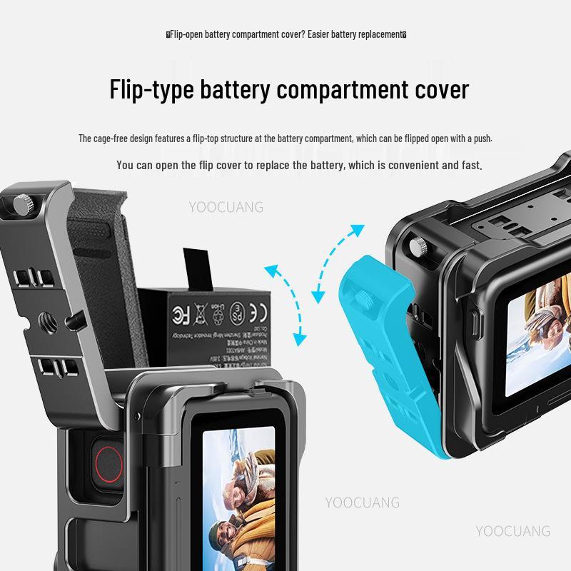 Cage à dégagement rapide magnétique Insta360 Ace Pro pour utilisation verticale/horizontale