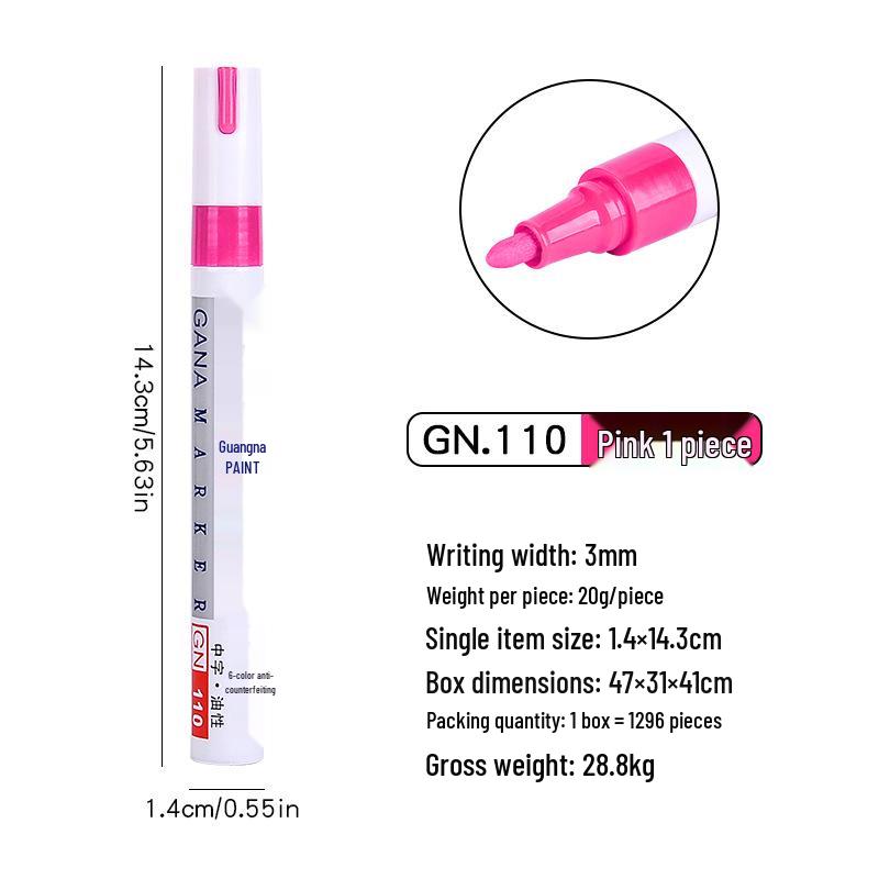 Quick-Dry Oil-Based Industrial Paint Pen - Waterproof Marking Touch-Up Pen