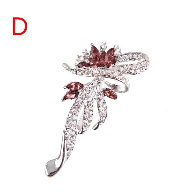Fashion handmade crystal flowers brooch female pin accessories brooch jewelry