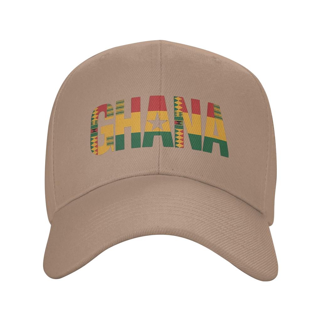 Ghana Flag Ghanian Kente Casual Baseball Cap Summer Trucker Hat Adjustable Tennis Skate Snapback Cap FeUnisex Unisex Baseball Caps