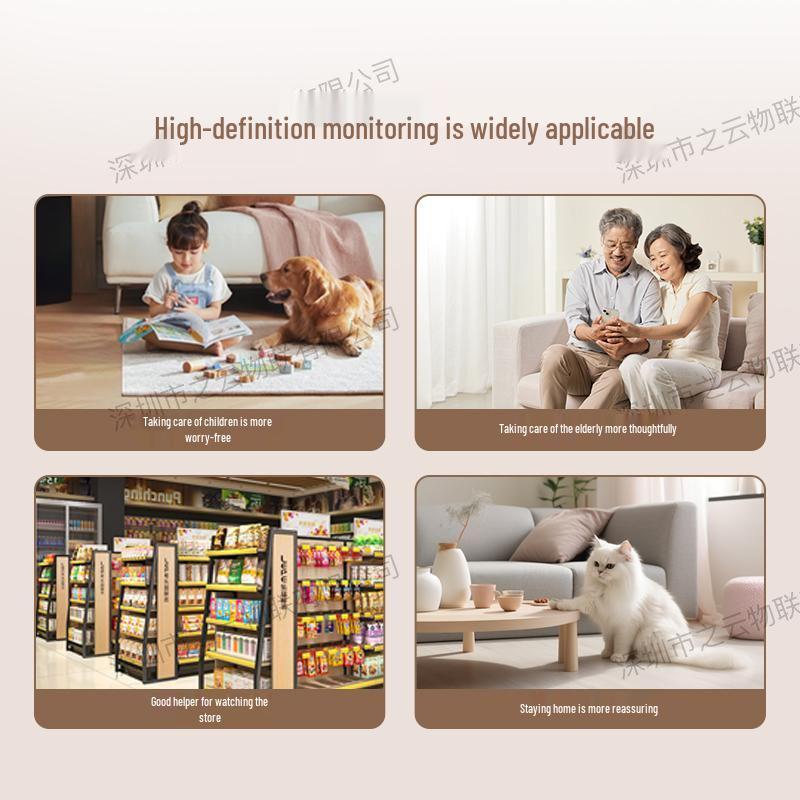 Smart Home WiFi Surveillance Camera with Full-Color Night Vision & Two-Way Audio