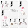 Phone Case For Samsung Galaxy S24 Ultra S23 FE S22 S20 S21 5G S10 S9 Plus S10E S8 Soft Silicone Clear Couple Style Cartoon Cover