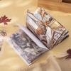 20 Sheets Paris Autumn Series Travel Theme Dual Material Sticker Book For DIY Scrapbooking Photo Frame Collage Decoration