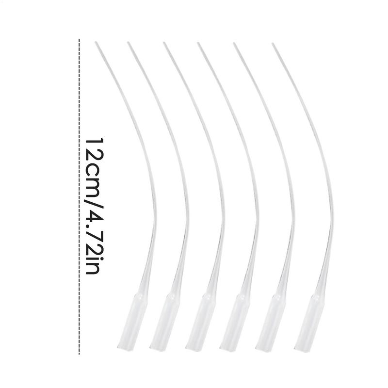 100Pcs Glue Micro-Tips Plastic Glue Bottle Tips Glue Extender Precision Applicator Dropping Tube Nozzle For Crafting Lab