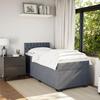 Maison Exclusive - Sommier à lattes de lit et matelas Gris foncé 90x200 cm Velours