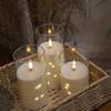 LED Candle Lights, Flashing, Long, Christmas Decoration, Soothing Light, Warm Color, Fragrance-Free, Flameless, Night Light, Sleep Aid, Stylish,