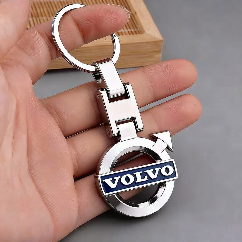 Car Badge Keychain Auto Zinc Alloy Keyring Christmas Gift For Volvo EX30 XC60 XC40 V60 V40 XC90 XC70 V50 S60 V70 S90 Olestar AWD BO7