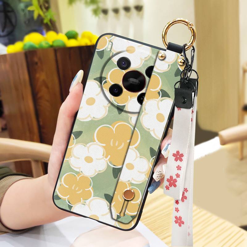 Lanyard Dirt-resistant Phone Case For ZTE Blade V70 Max/Nubia V70 Max Phone Holder Wrist Strap Fashion Design Wristband