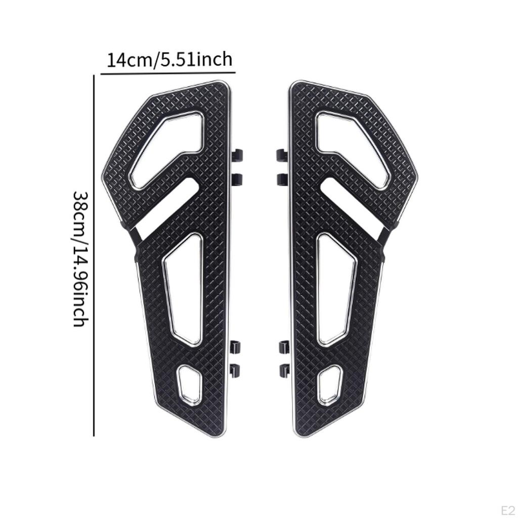 Motorcycle Driver Footboard Floorboards DIY Modified Pedal Parts Aluminum Alloy Footrest Footpegs