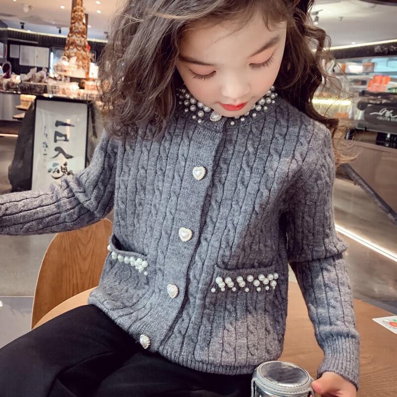 MIMIHELLO Girl s Knit Cardigan 110cm