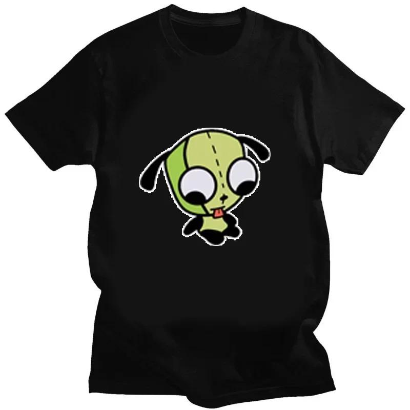 Invader Zim Graphic Tshirt Kawaii Zim Image Men Women Retro Shir Fashion Tee Cute Print Cartoon T Shirt Creativity Shortsleev